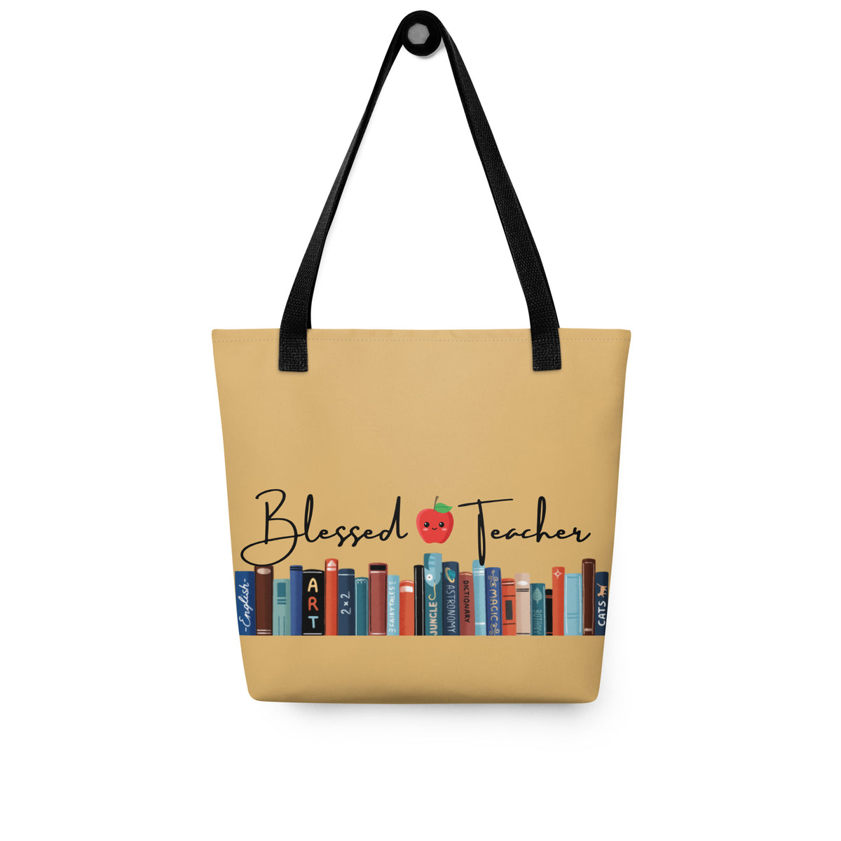 Blessed Teacher Fawn Brown Tote Bag 