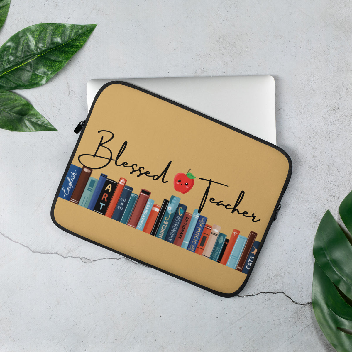Blessed Teacher Fawn Laptop Sleeve - 13"
