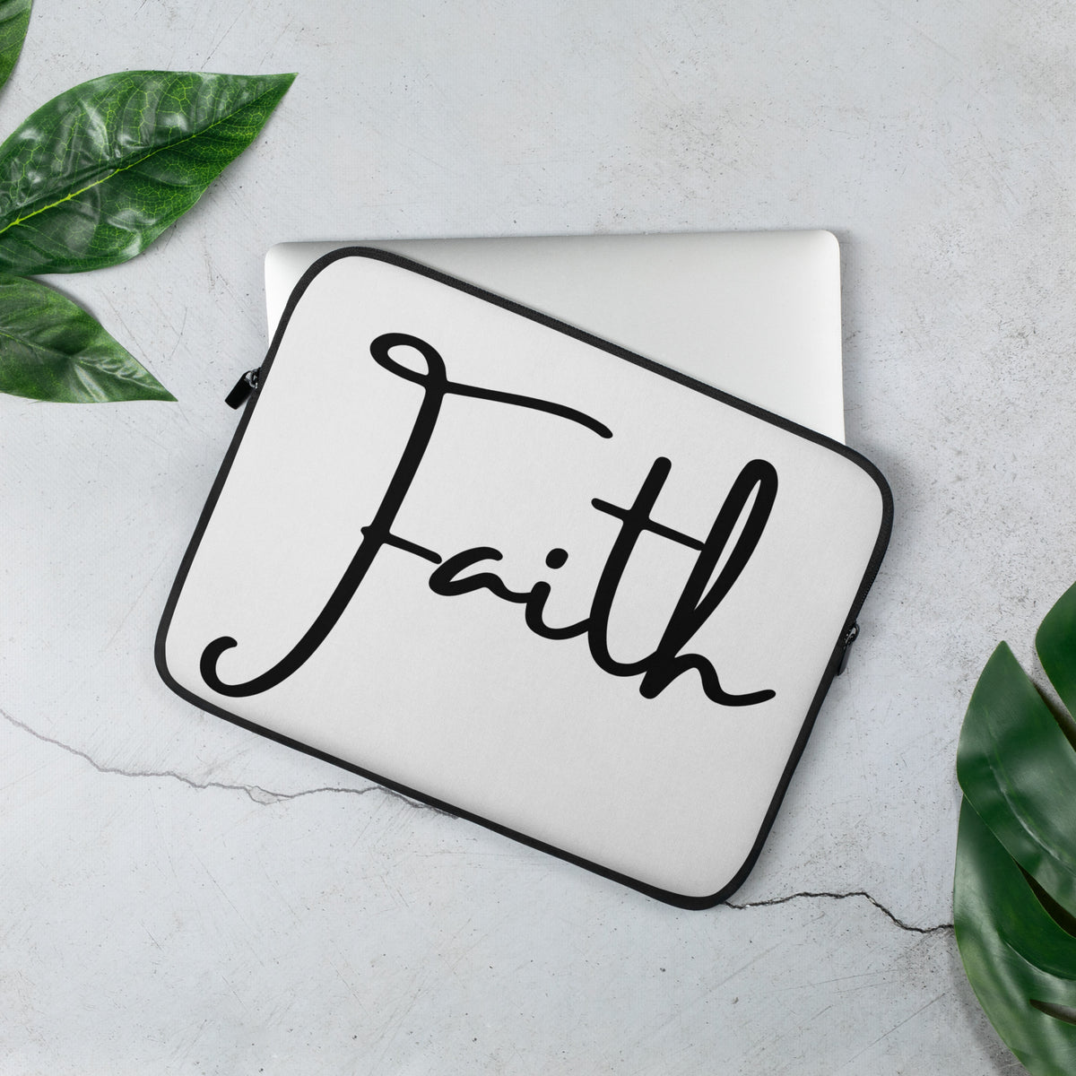Faith White Laptop Sleeve - 13"