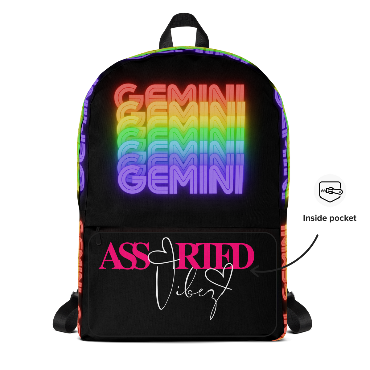 GeminiRainbow-BlackBackpack_AnotherPocketView