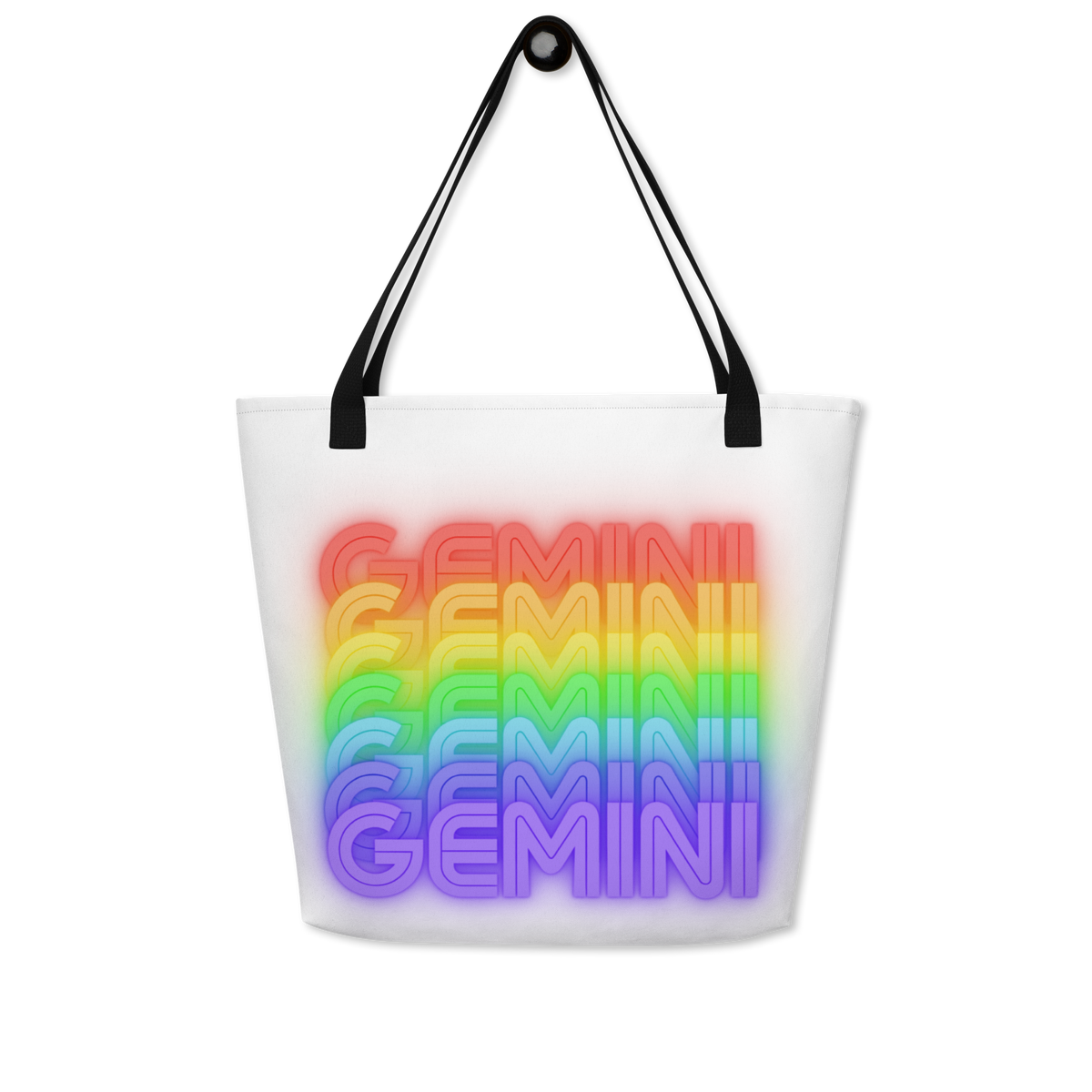 GeminiRainbow-WhiteLargeToteBag_BackView