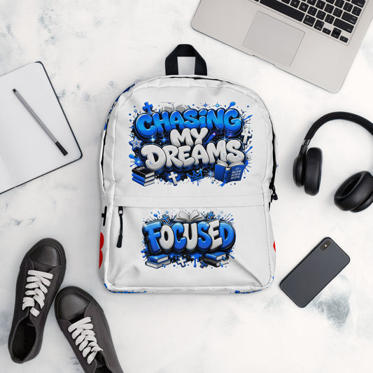 I Love Chasing My Dreams - Focused Backpack (Mockup View)