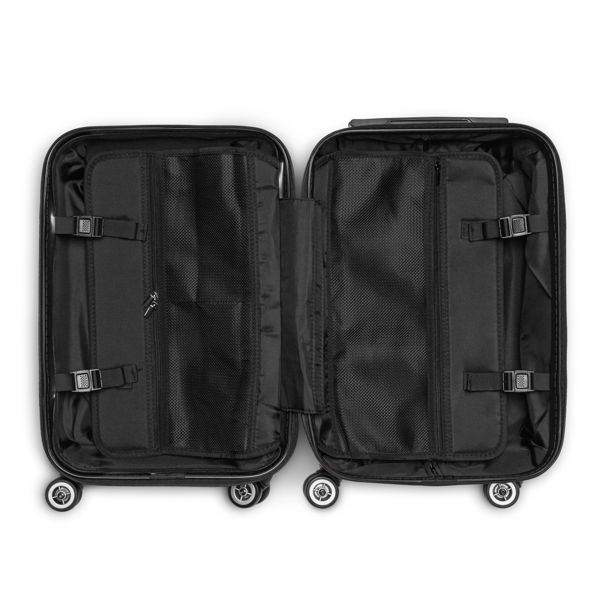 No Delays Please Suitcase Black - Inside View