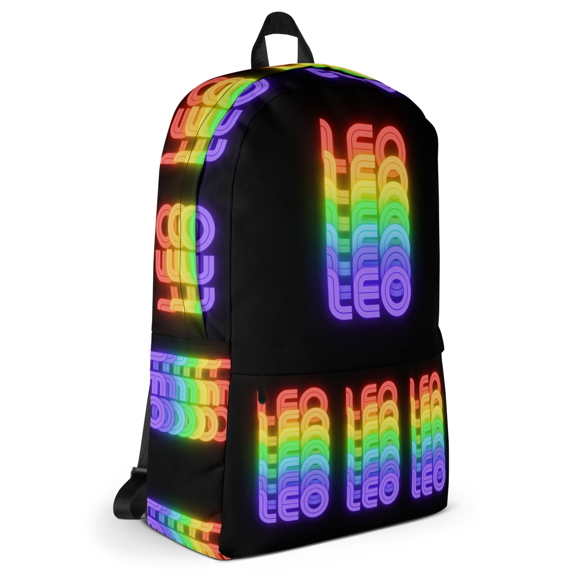 Leo_Rainbow_-_Black_Backpack_Side_View