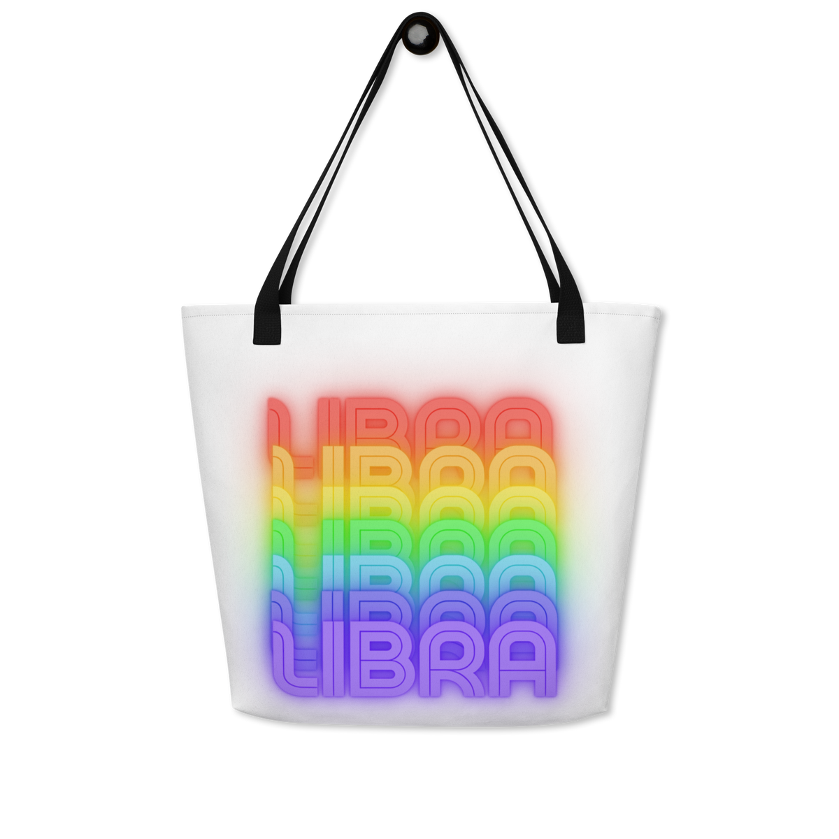 LibraRainbow-WhiteLargeToteBag_BackView
