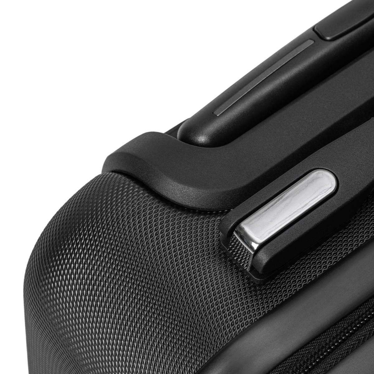 No Delays Please Suitcase Black -Partial Top View 