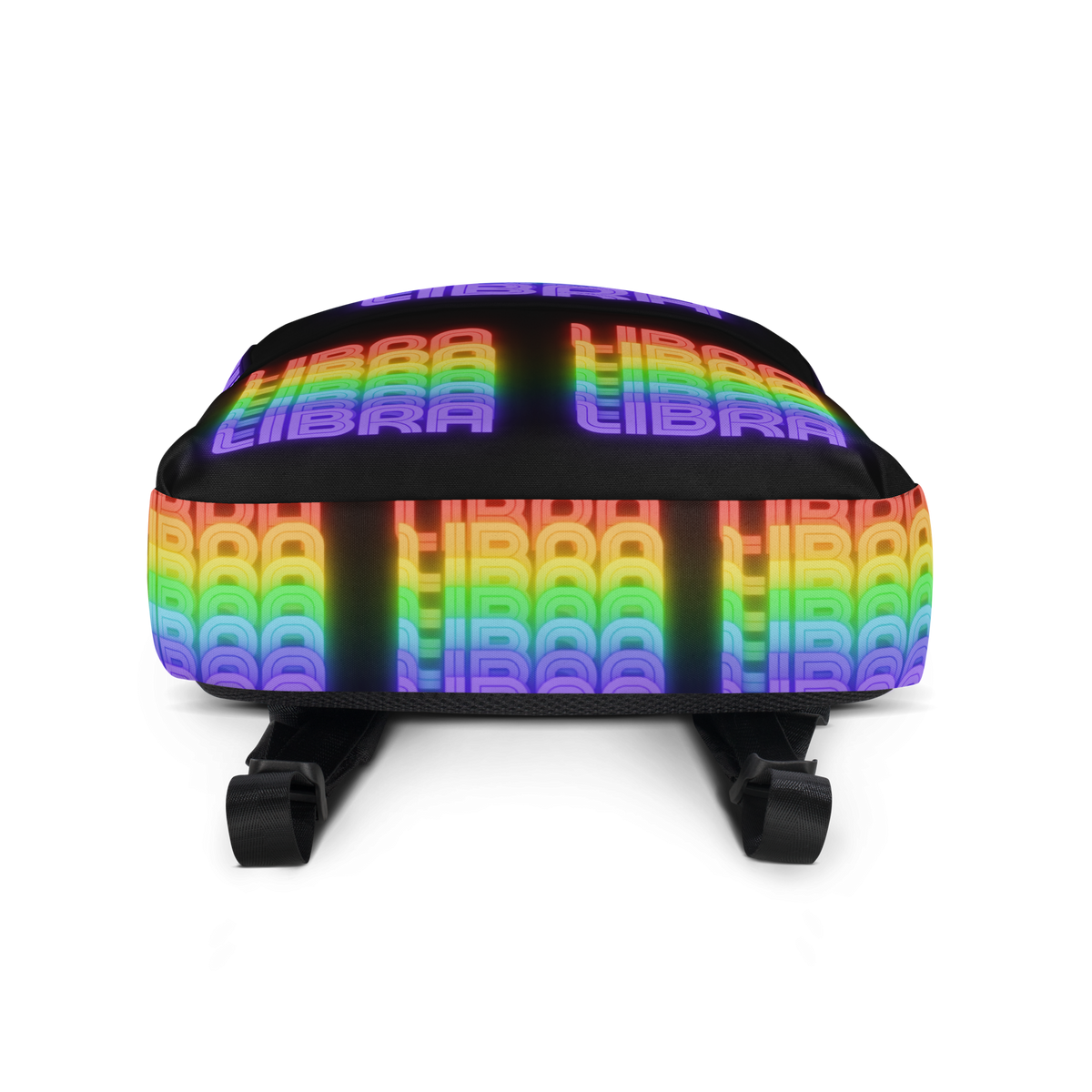 Rainbow_Libra_-_Black_Backpack_Bottom_View