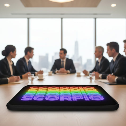 Scorpio Rainbow - Black Laptop Sleeve 13"