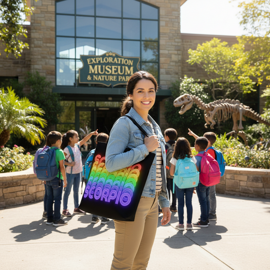 Scorpio_Rainbow_-_Large_Black_Tote_Bag_with_Pocket_Side_View