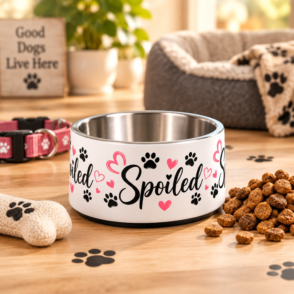 Spoiled Pet Bowl 18-oz - Dog Decor