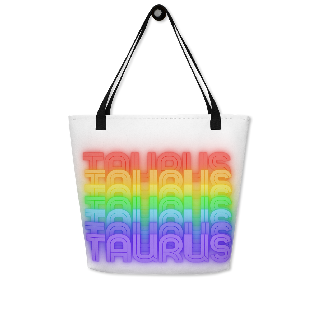 Taurus Rainbow - White Tote Bag