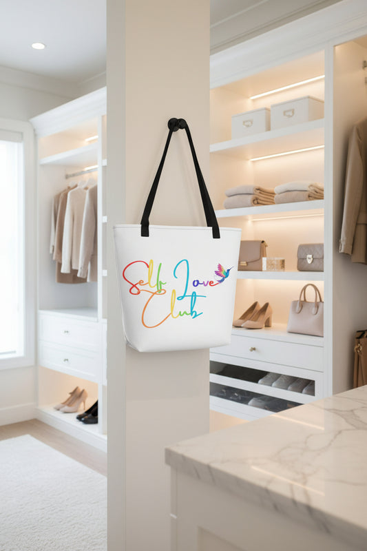 Self Love Club Rainbow - White Tote Bag
